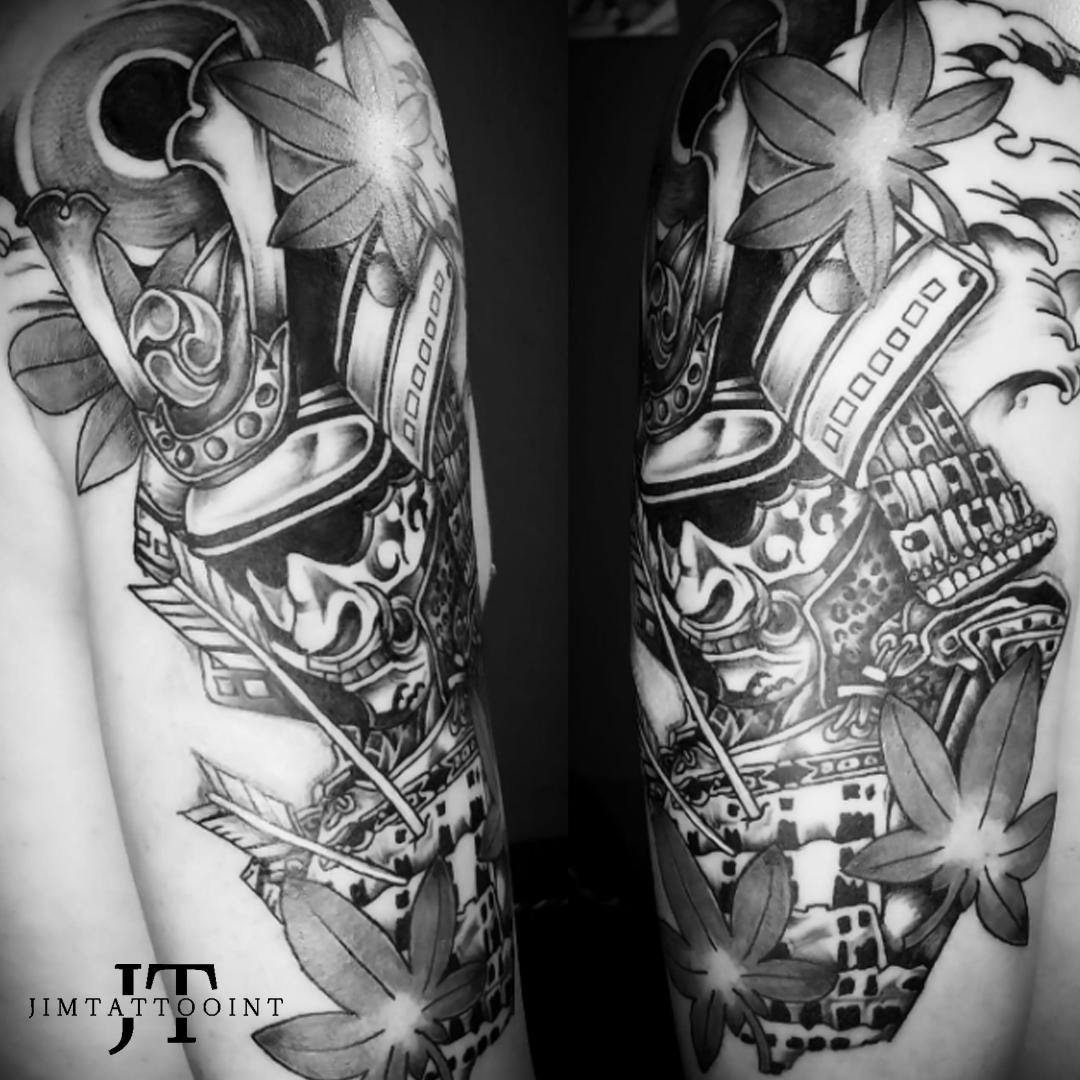 Tatuaje Blackwork Barcelona - blackwork oriental