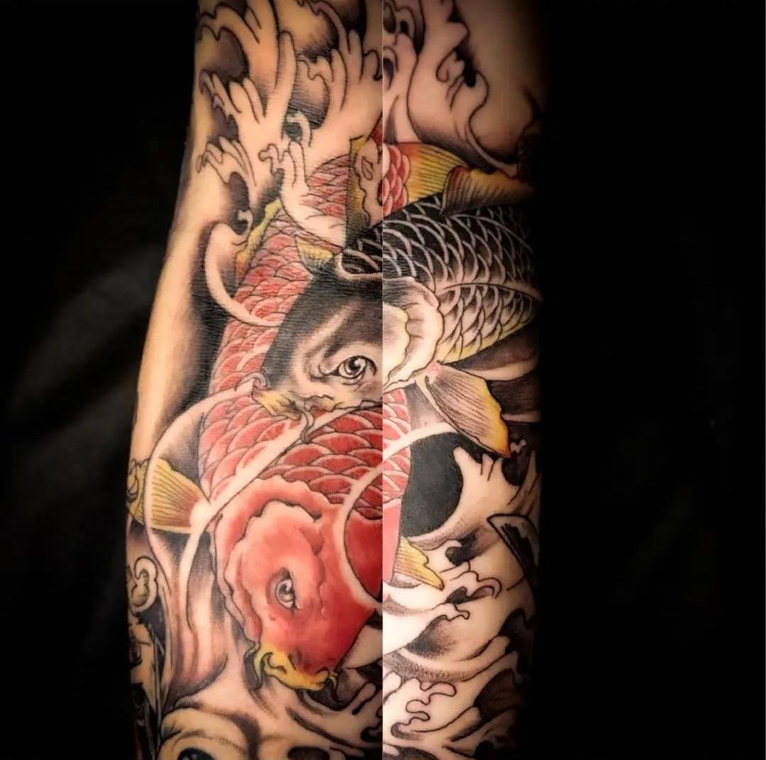 Tatuaje a color Barcelona - Oriental Neo tradicional