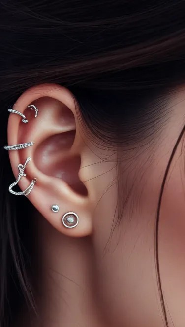 Piercing de Oreja (Helix, Tragus)